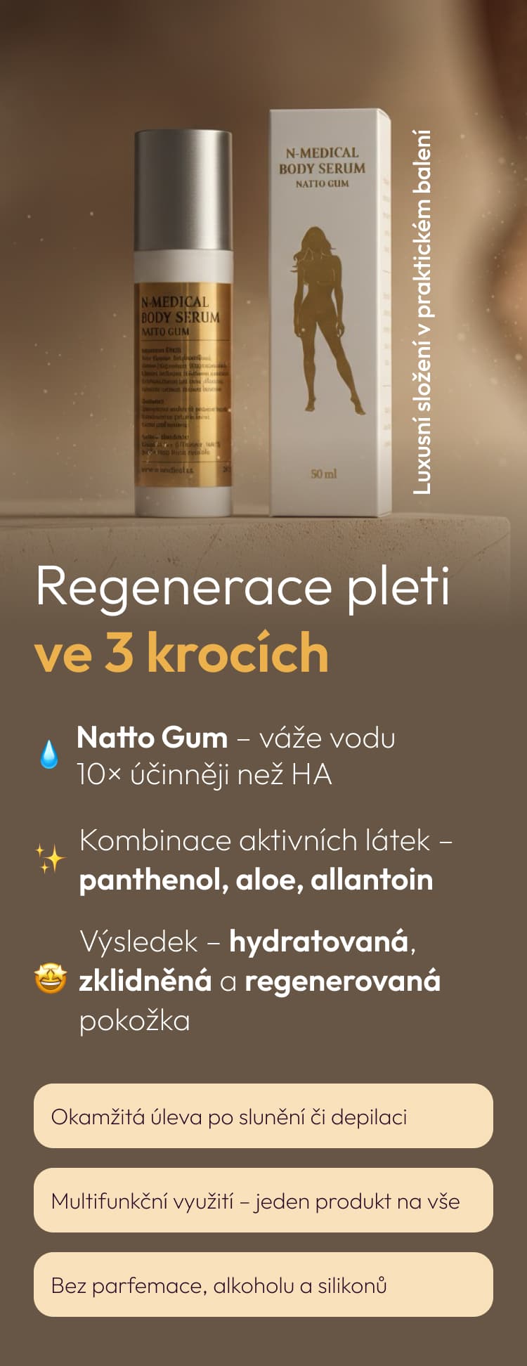 Hyaluron Body sérum Natto Gum (50ml)